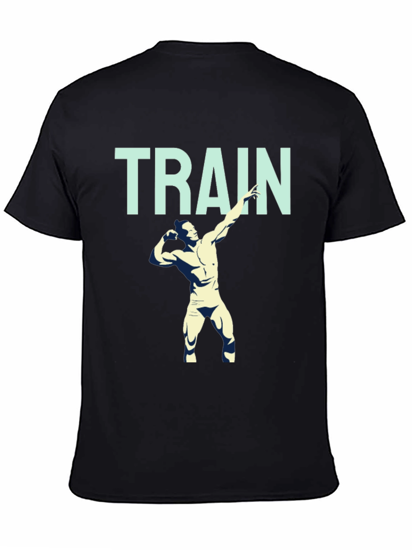 Train Hard Graphic Tee - Mens Fitness Shirt
