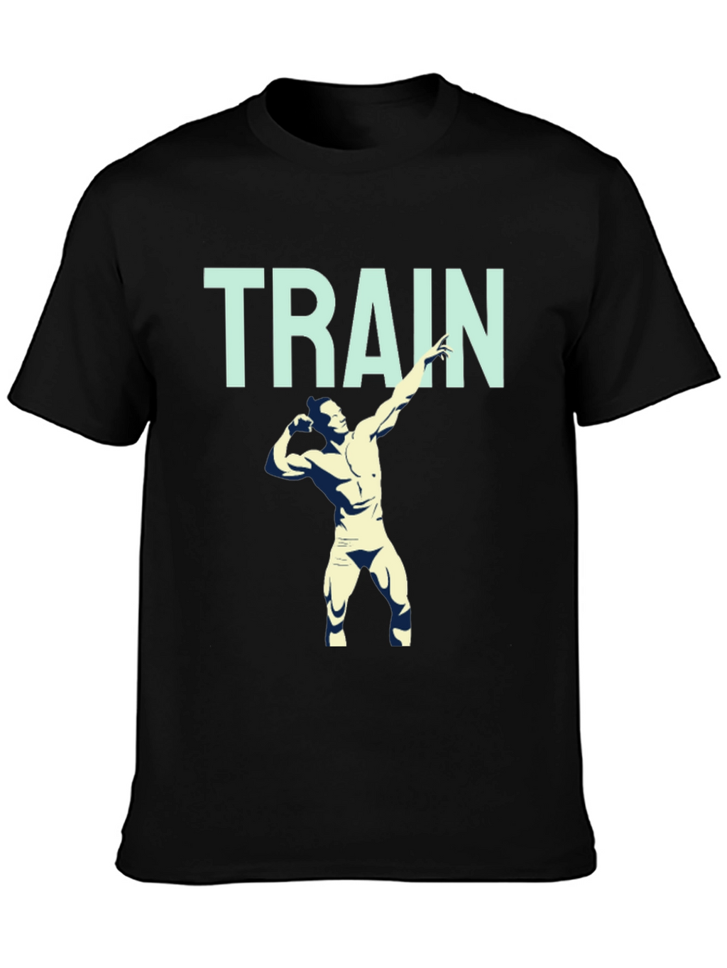 Train Hard Graphic Tee - Mens Fitness Shirt