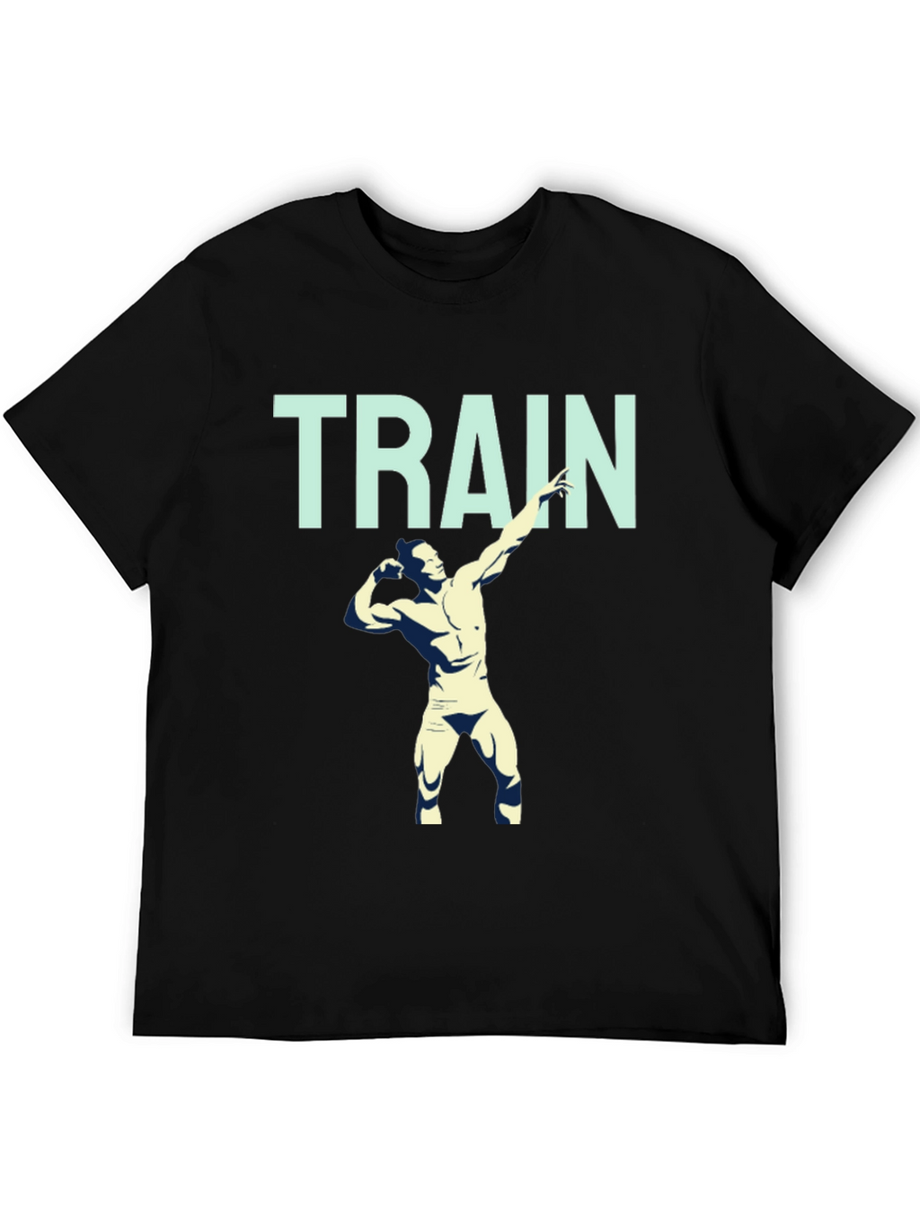 Train Hard Graphic Tee - Mens Fitness Shirt
