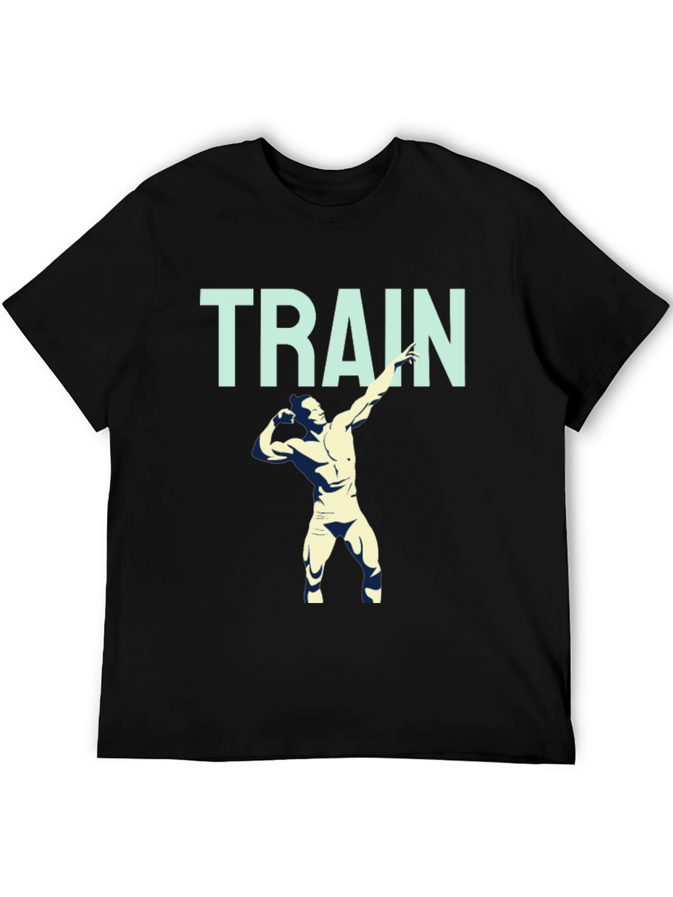 Train Hard Graphic Tee - Mens Fitness Shirt