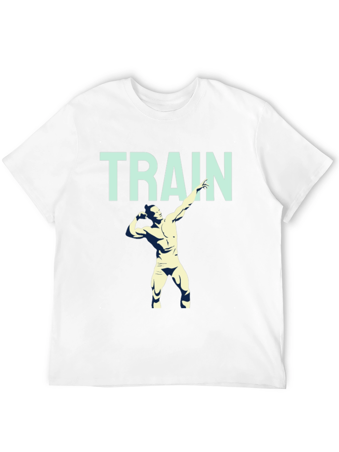 Train Hard Graphic Tee - Mens Fitness Shirt