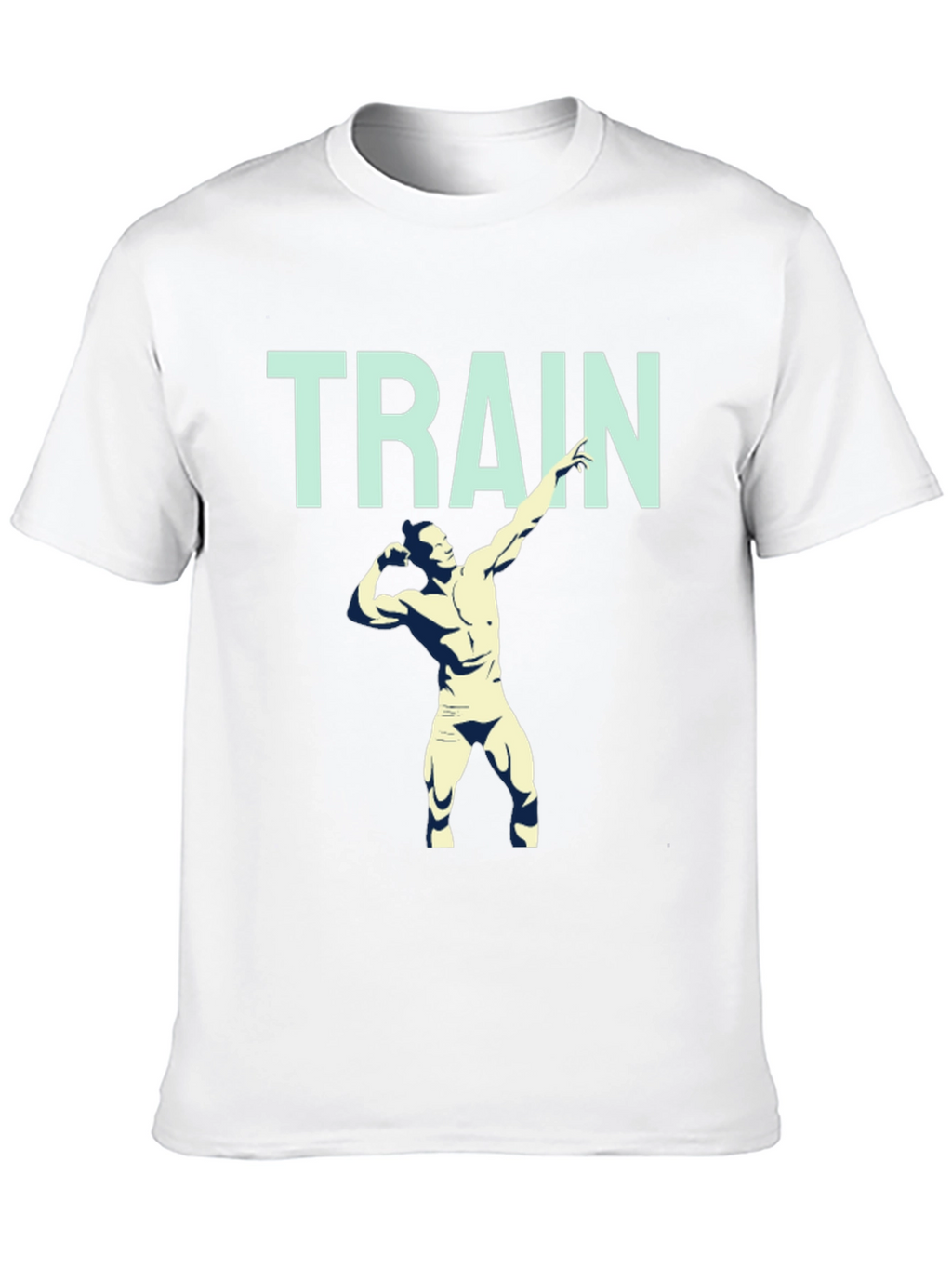 Train Hard Graphic Tee - Mens Fitness Shirt