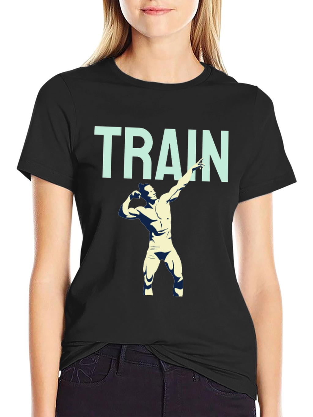 Train Hard Graphic Tee - Mens Fitness Shirt