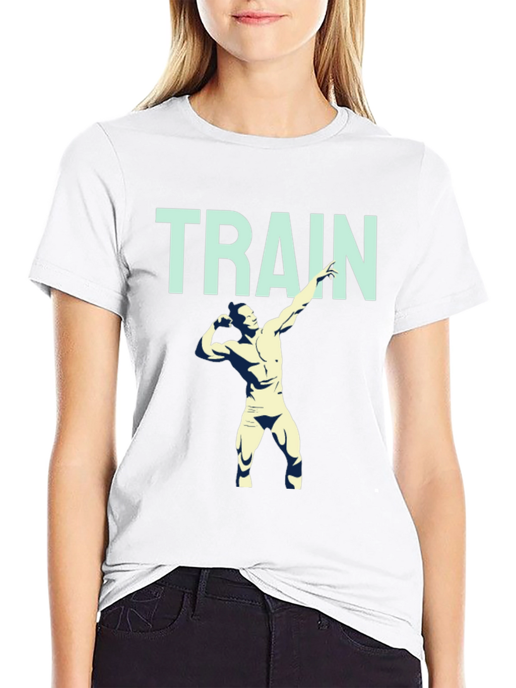 Train Hard Graphic Tee - Mens Fitness Shirt