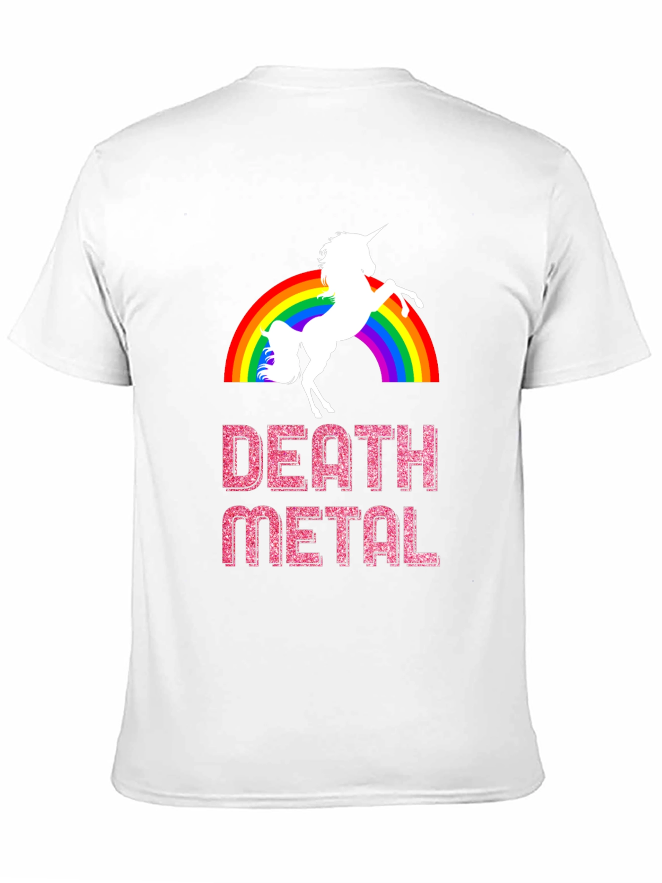 Death Metal Unicorn Rainbow T-Shirt