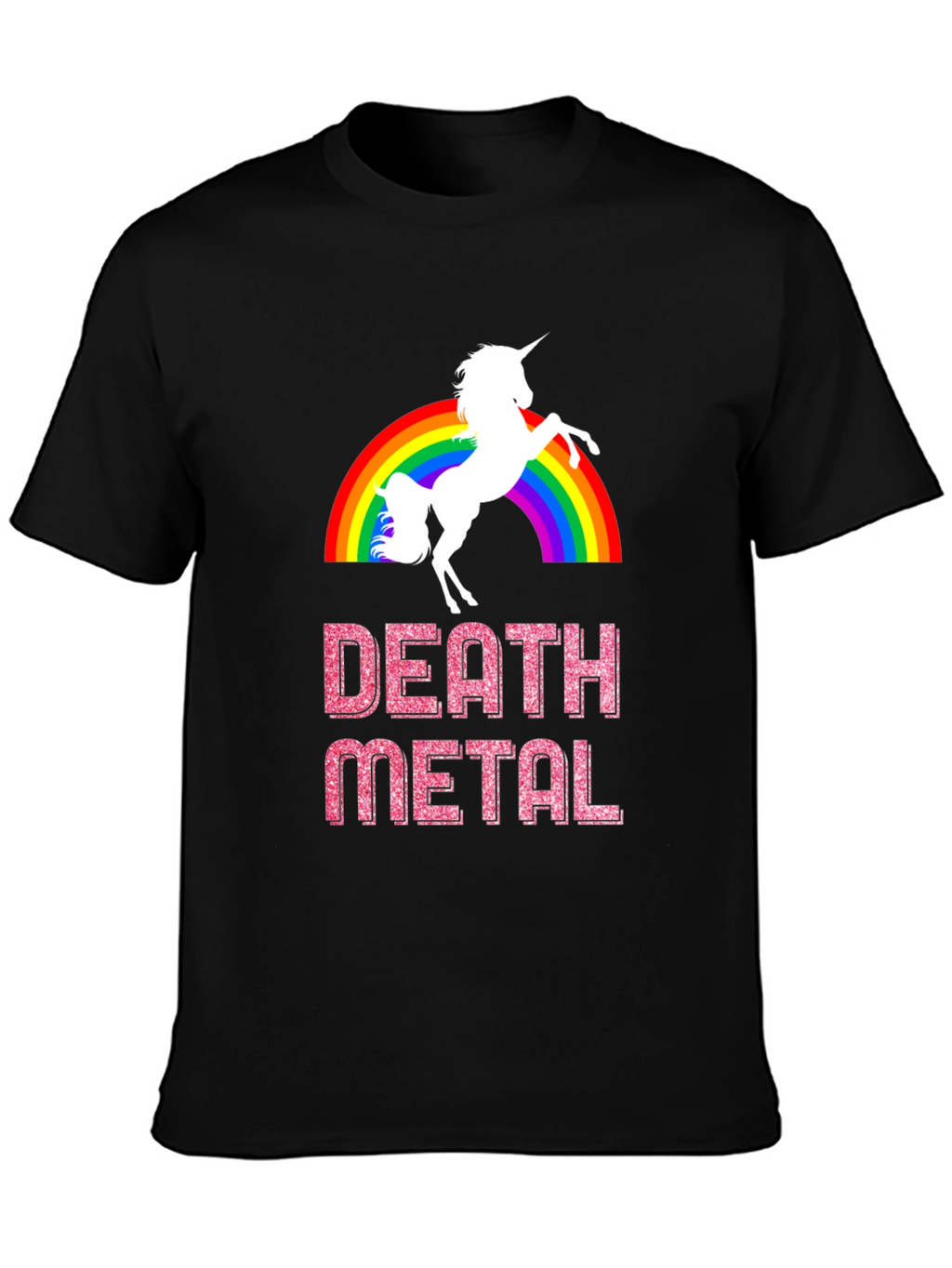 Death Metal Unicorn Rainbow T-Shirt