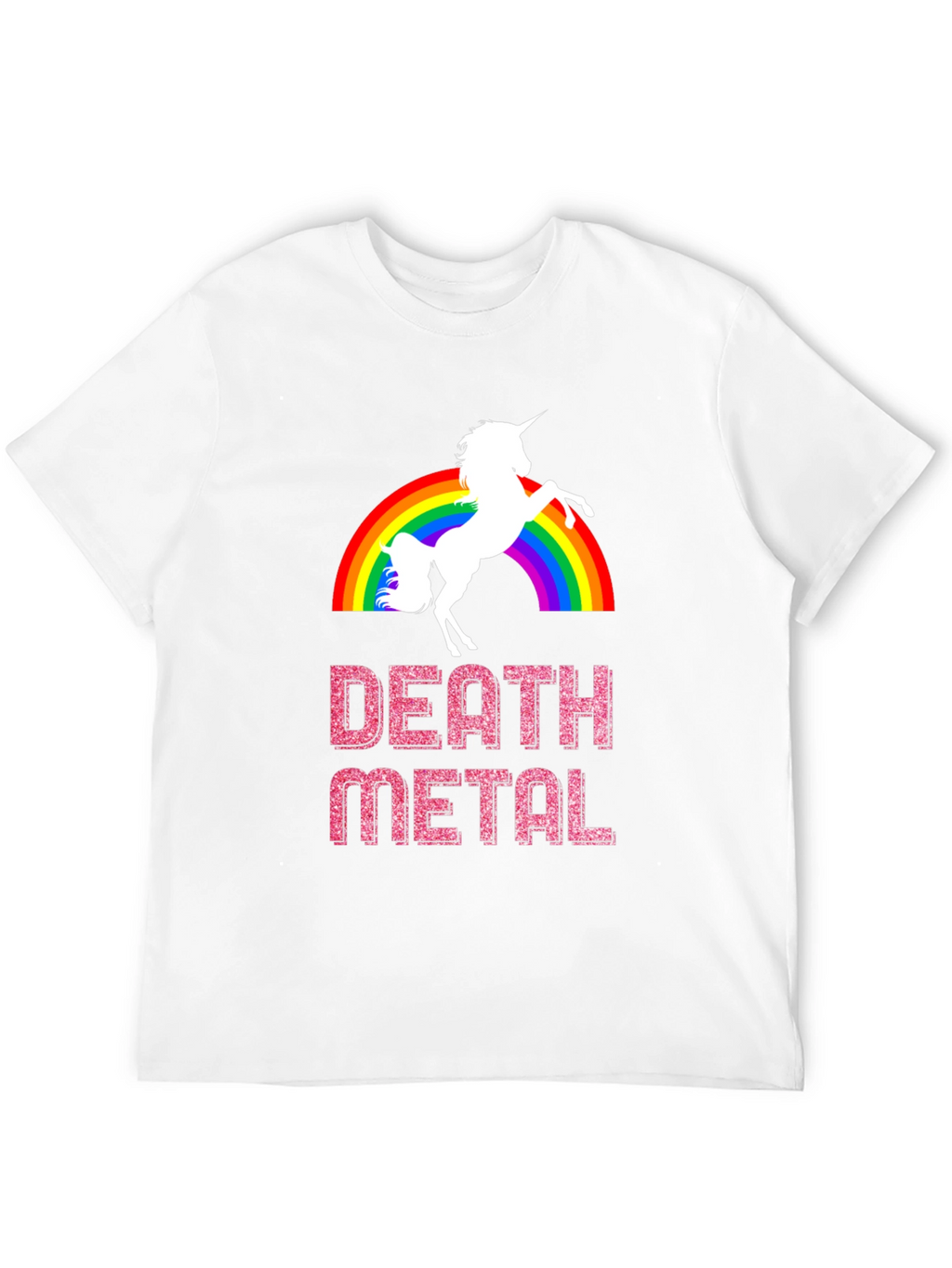 Death Metal Unicorn Rainbow T-Shirt
