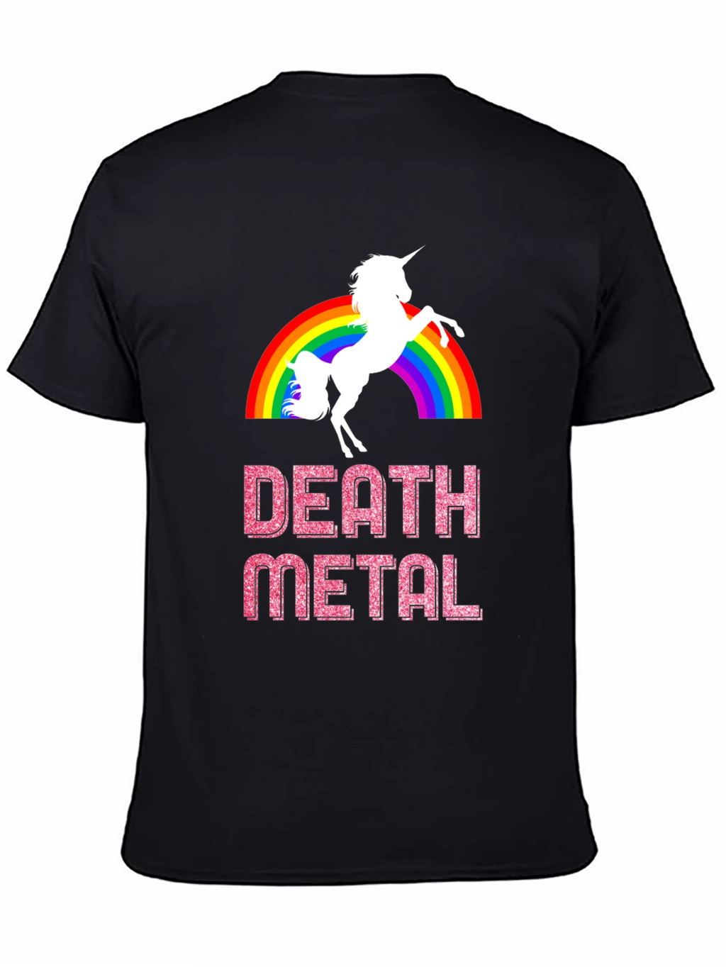 Death Metal Unicorn Rainbow T-Shirt