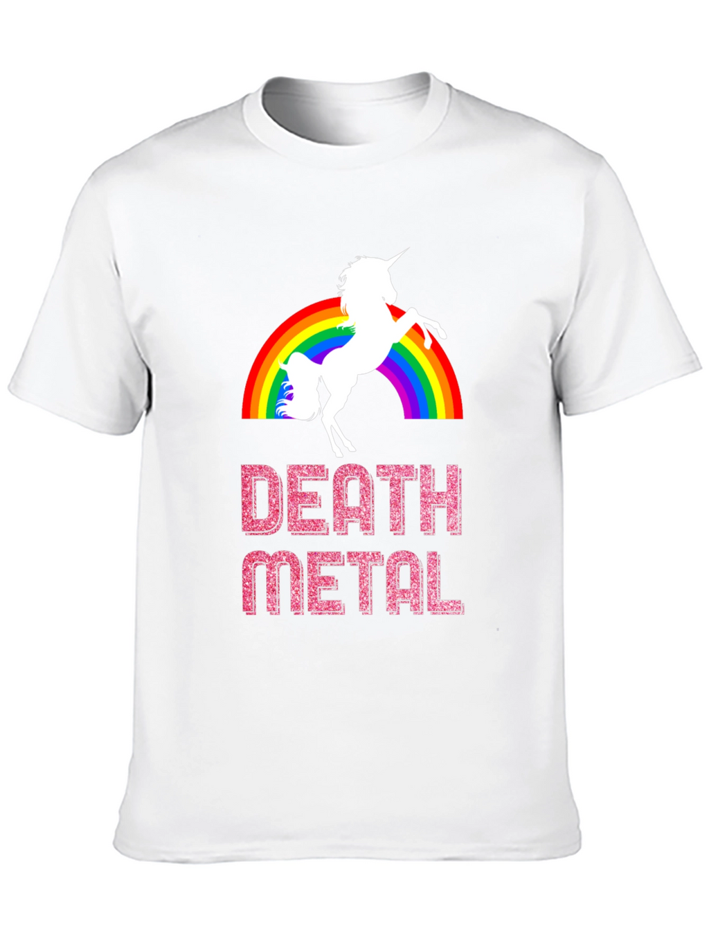 Death Metal Unicorn Rainbow T-Shirt