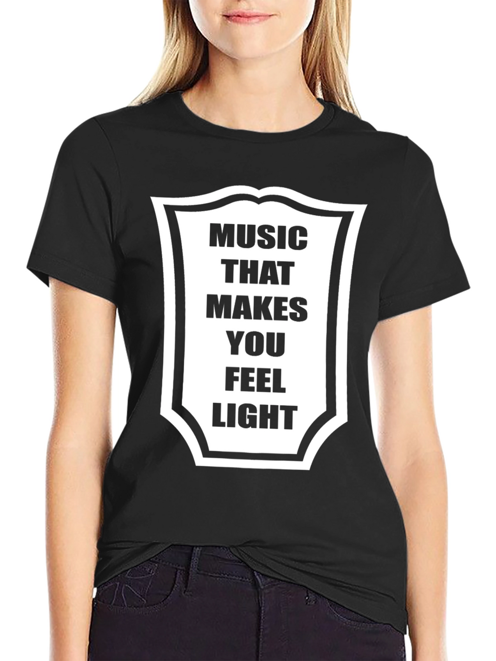 Music Makes You Feel Light Graphic T-Shirt