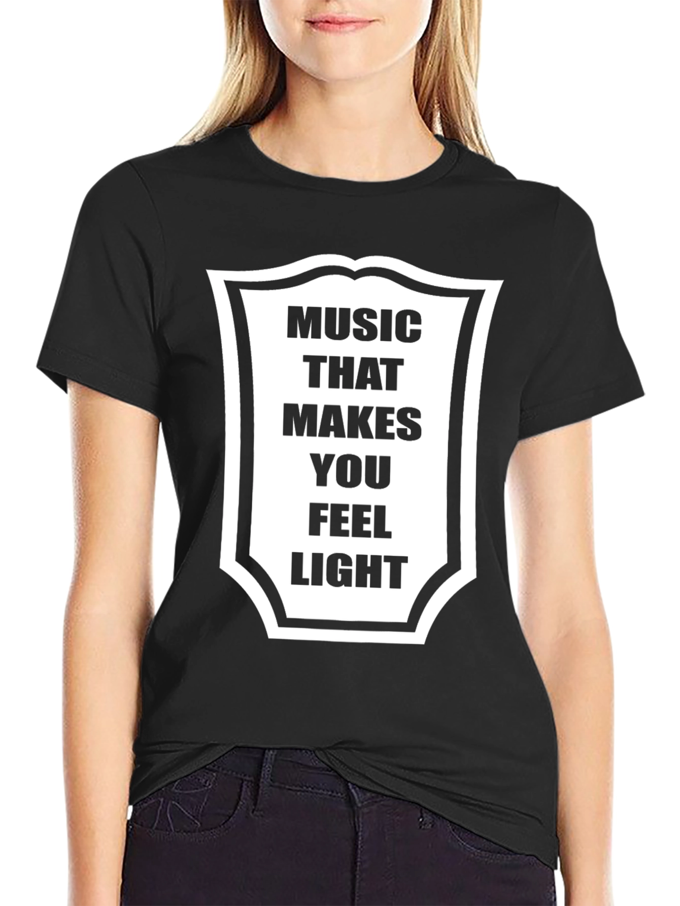 Music Makes You Feel Light Graphic T-Shirt