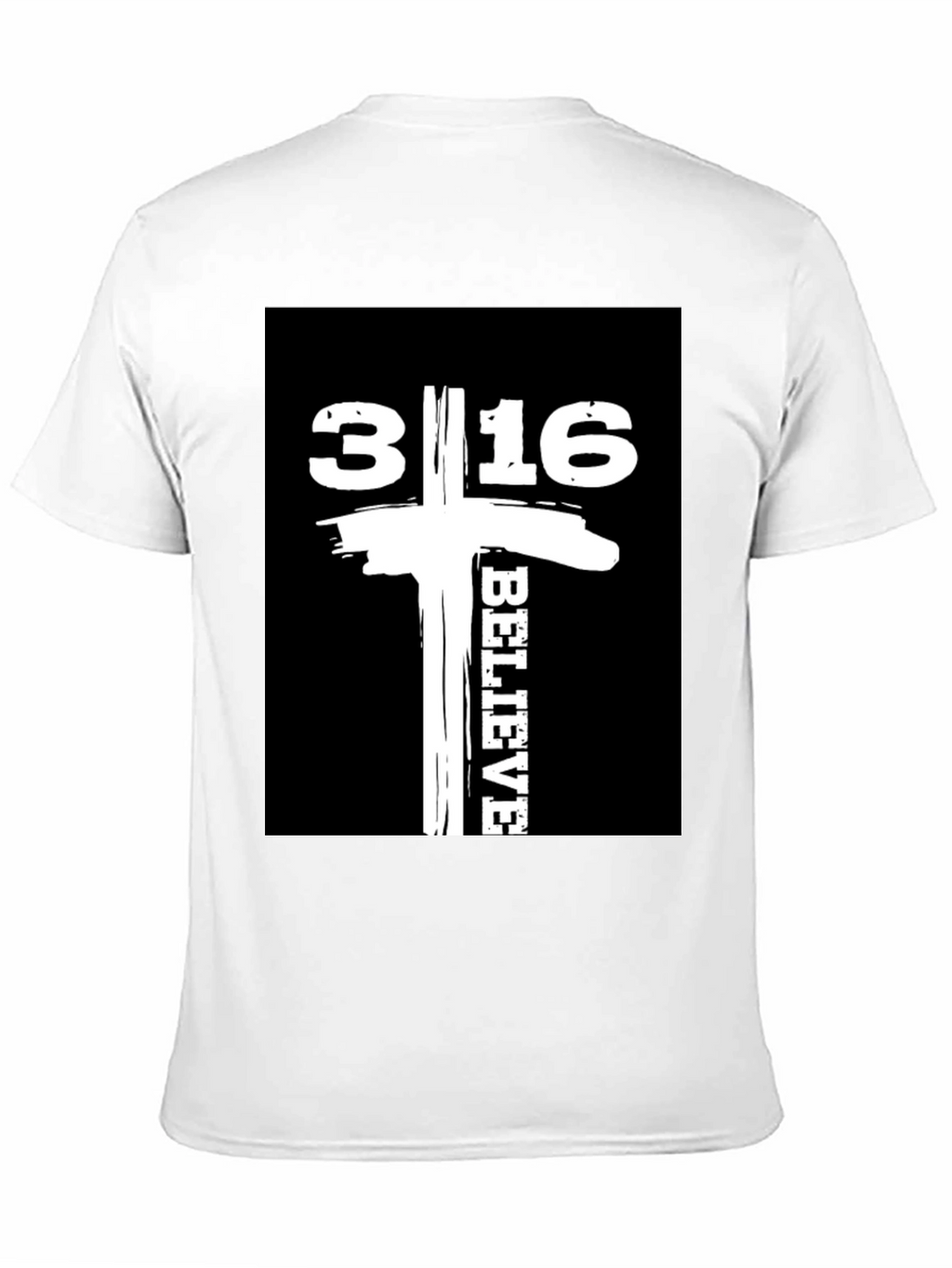 Believe 3:16 Graphic Tee - Black Cotton