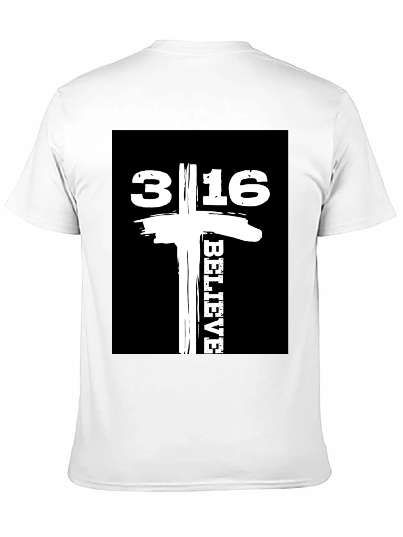 Believe 3:16 Graphic Tee - Black Cotton