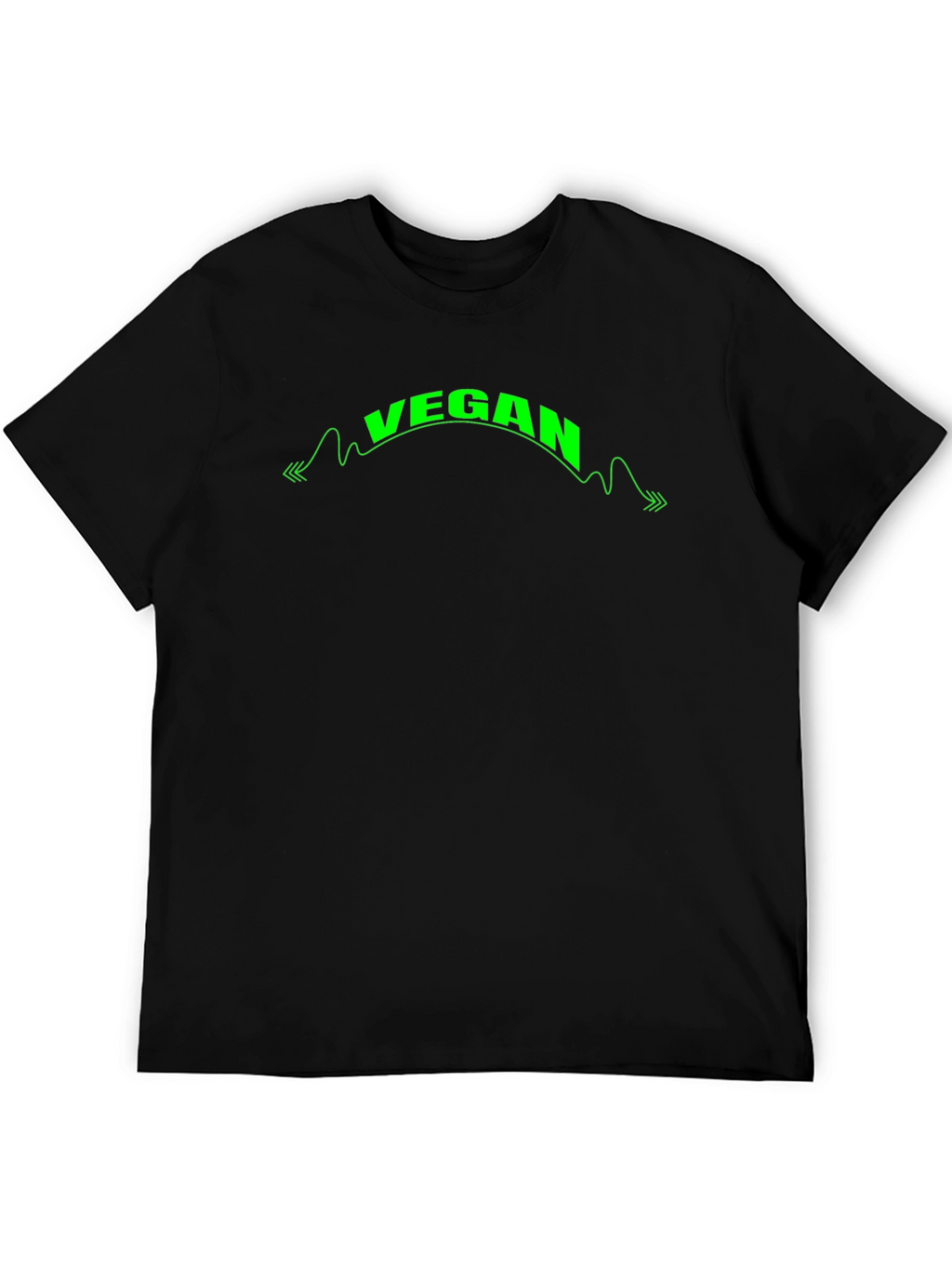 Vegan Graphic Print Black T-Shirt
