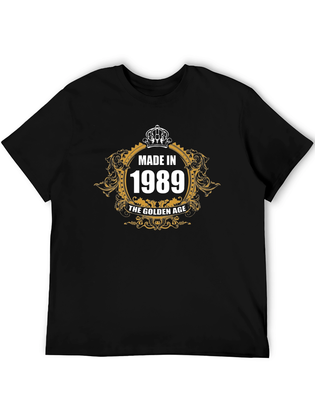 Made in 1989 Golden Age Black T-Shirt