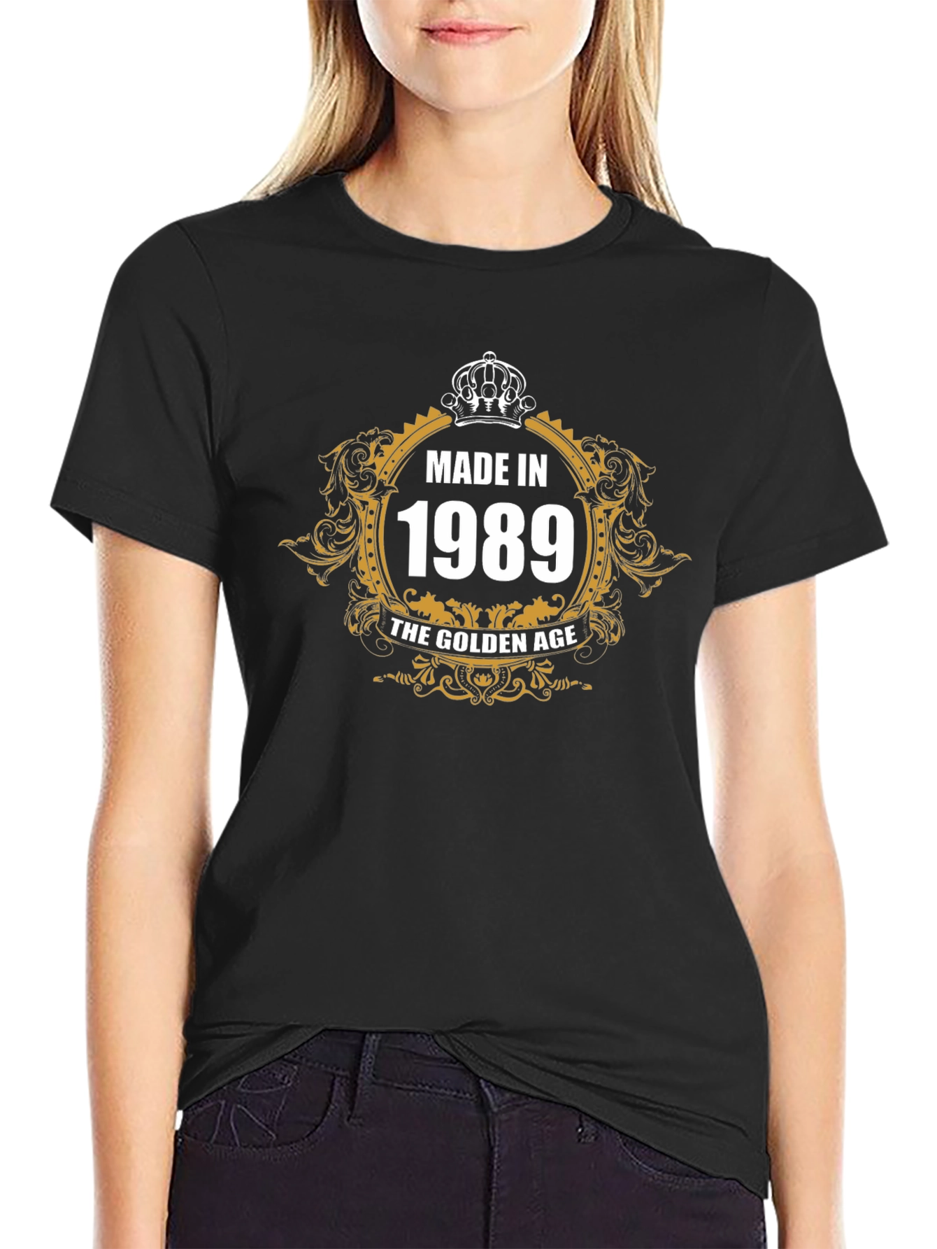 Made in 1989 Golden Age Black T-Shirt