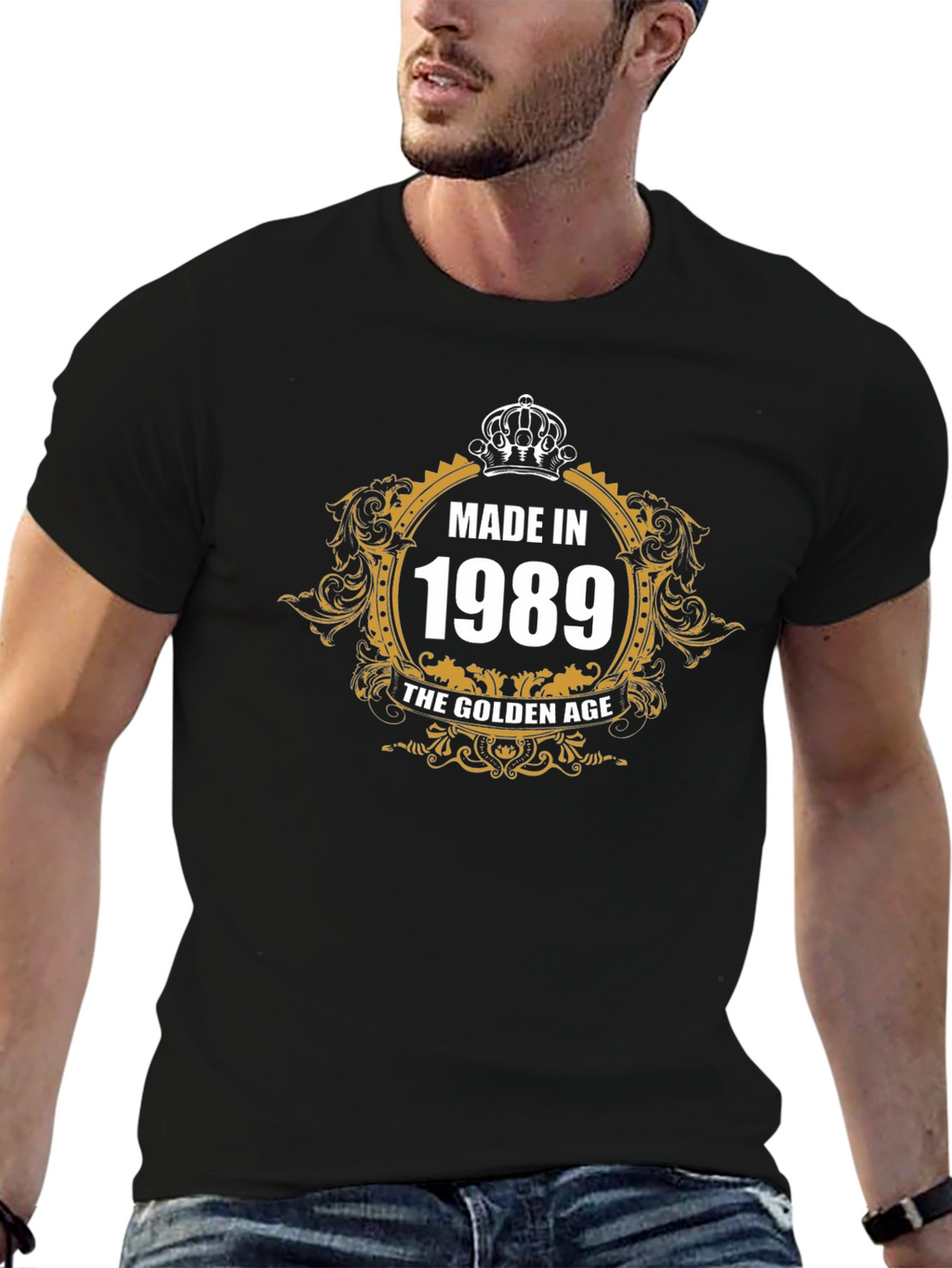Made in 1989 Golden Age Black T-Shirt