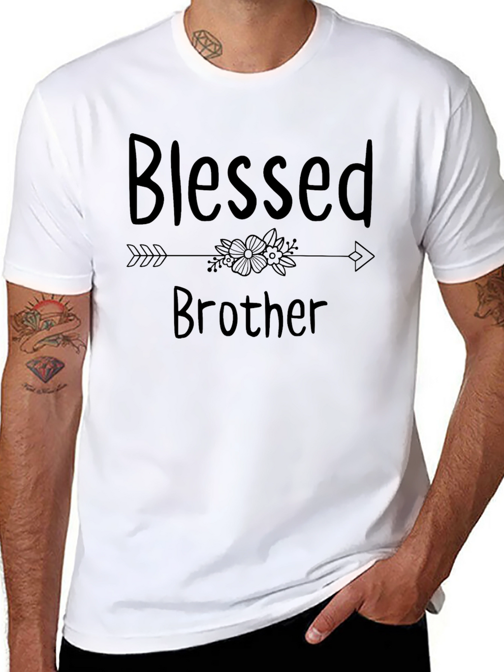 Blessed Brother Graphic Tee - Casual Menswear