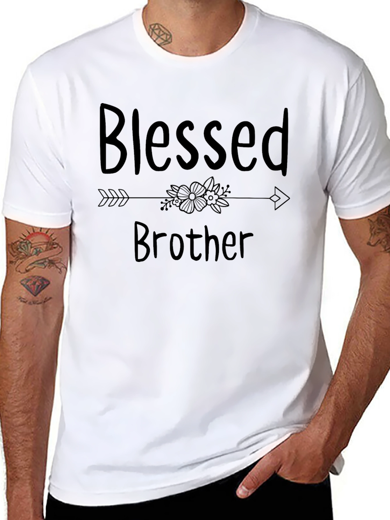 Blessed Brother Graphic Tee - Casual Menswear