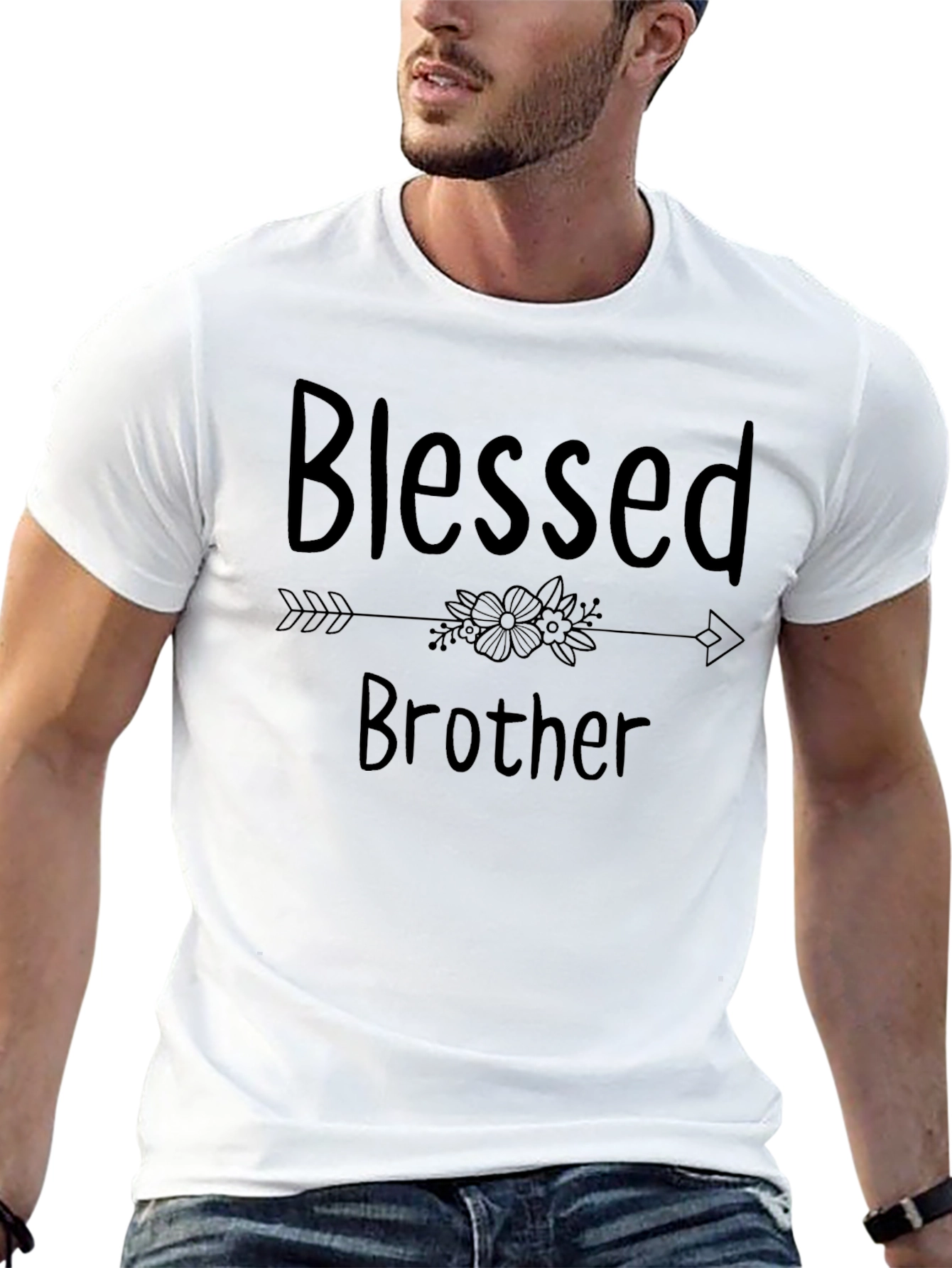 Blessed Brother Graphic Tee - Casual Menswear