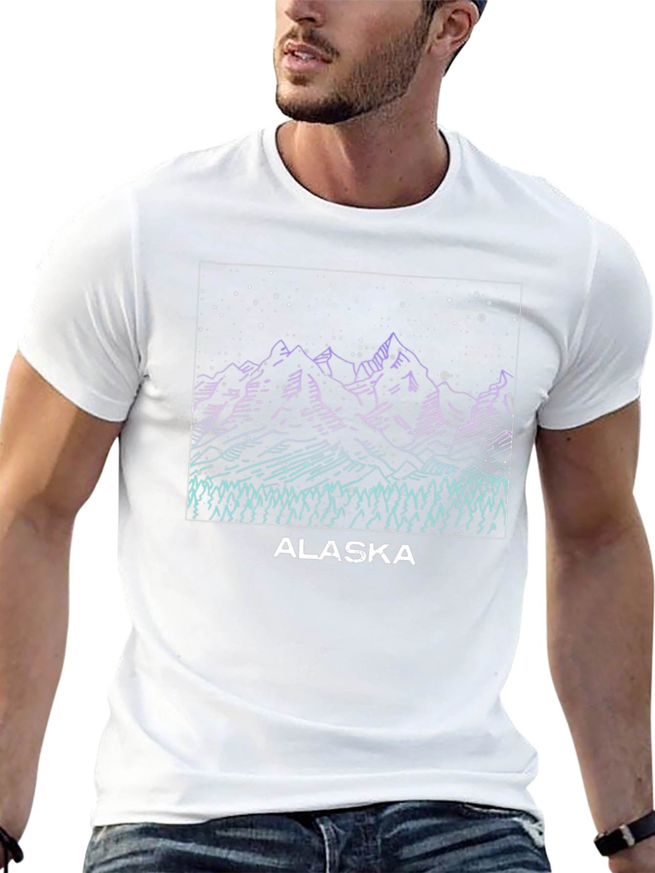 Alaska Graphic Tee - Mountain Scene