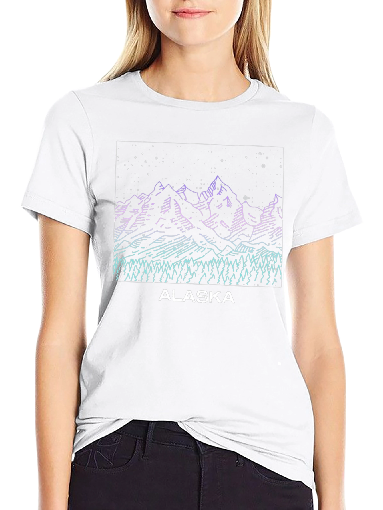 Alaska Graphic Tee - Mountain Scene