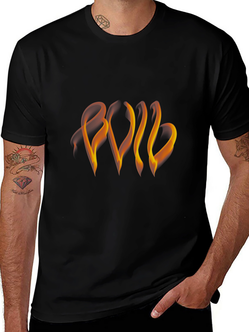 Flaming Graphic Tee - Bold & Stylish