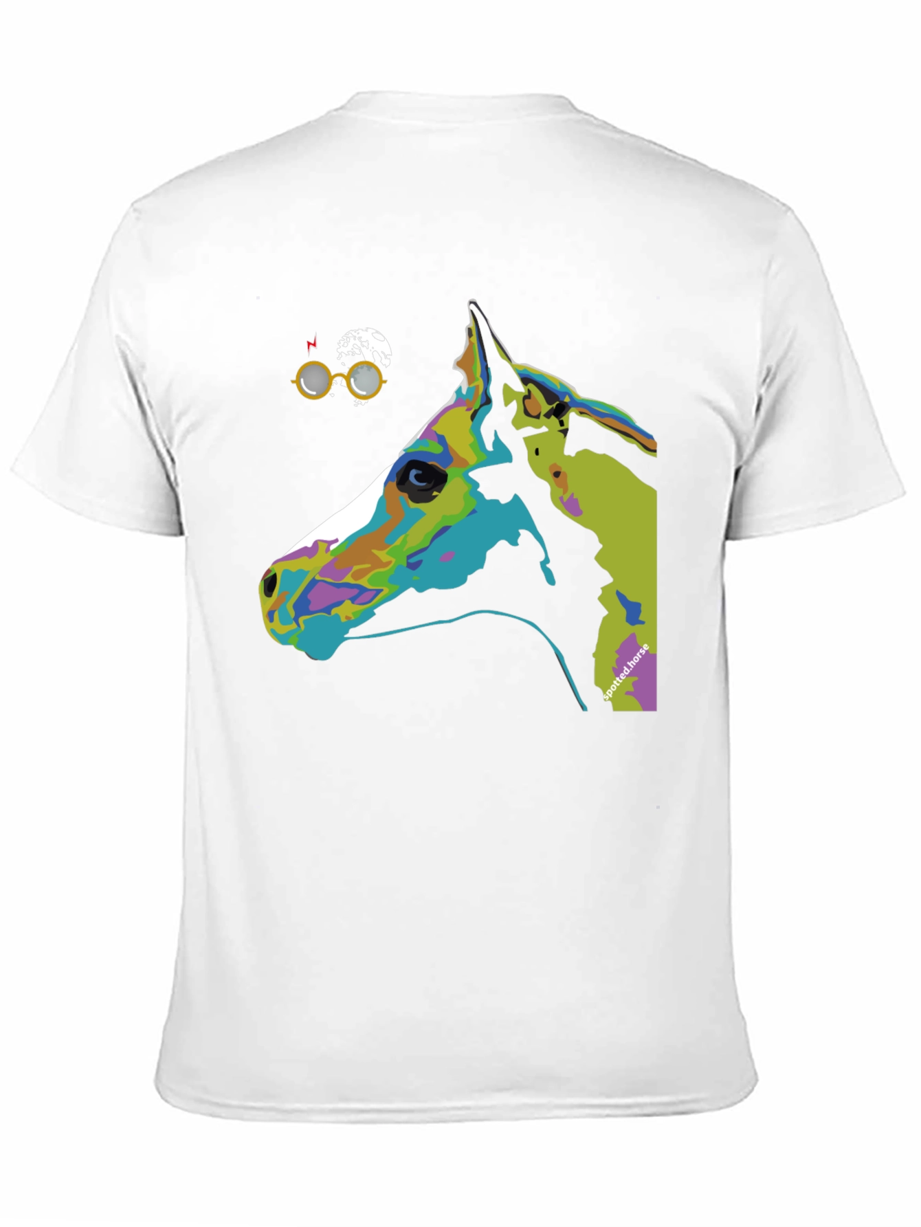 Spotted Horse Graphic Tee - Unique Art T-Shirt