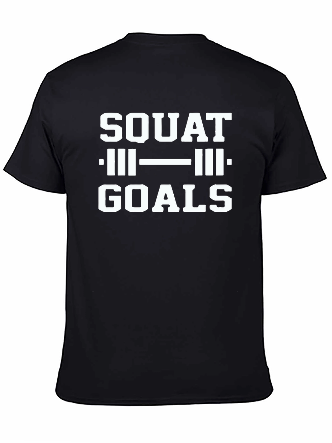 Squat Goals Black T-Shirt - Weightlifting Gym Apparel