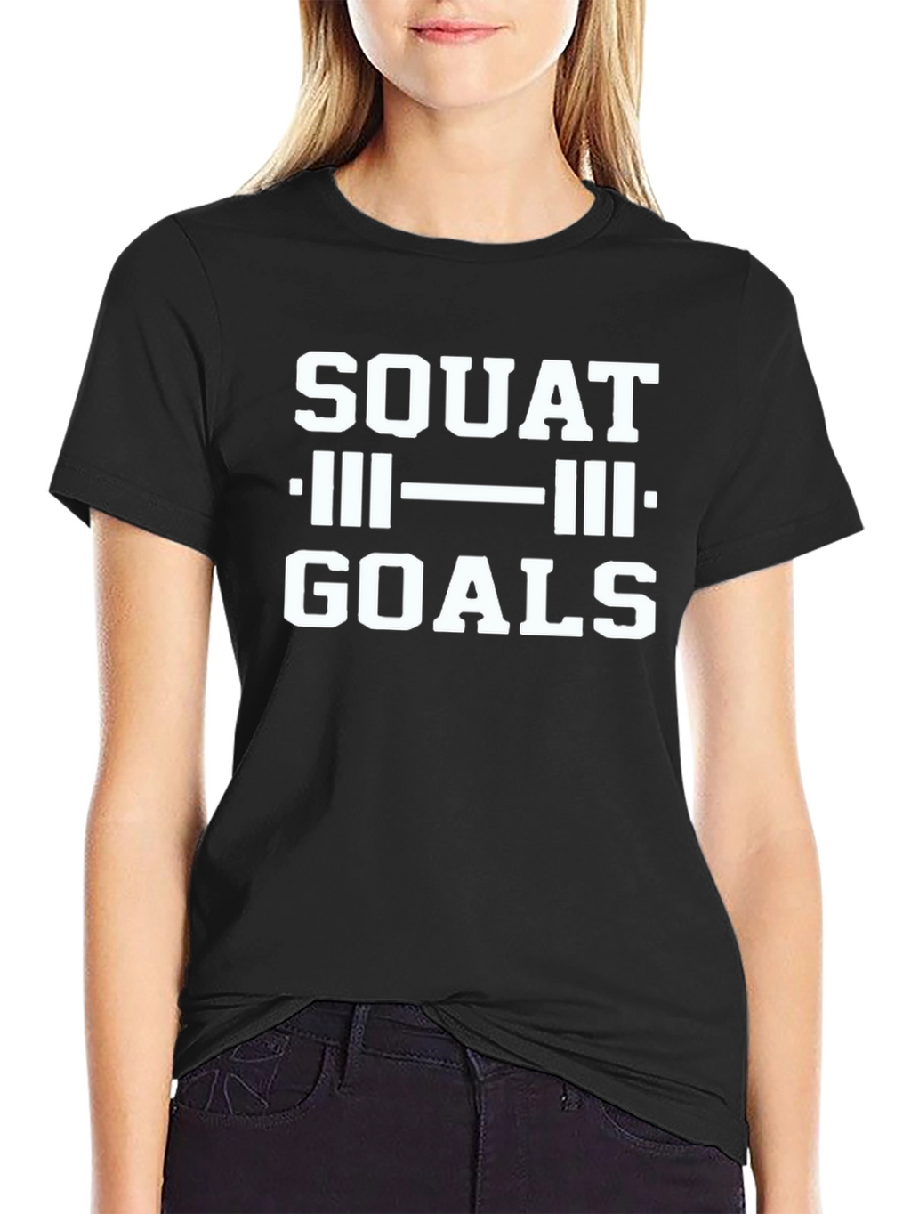 Squat Goals Black T-Shirt - Weightlifting Gym Apparel