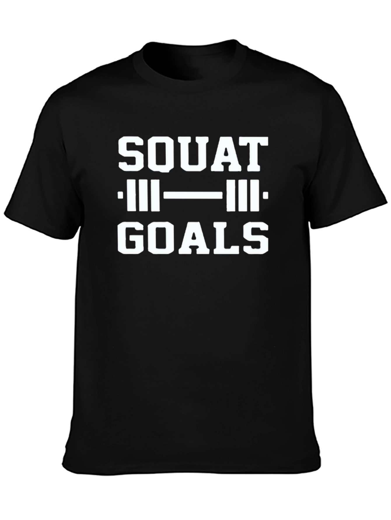 Squat Goals Black T-Shirt - Weightlifting Gym Apparel
