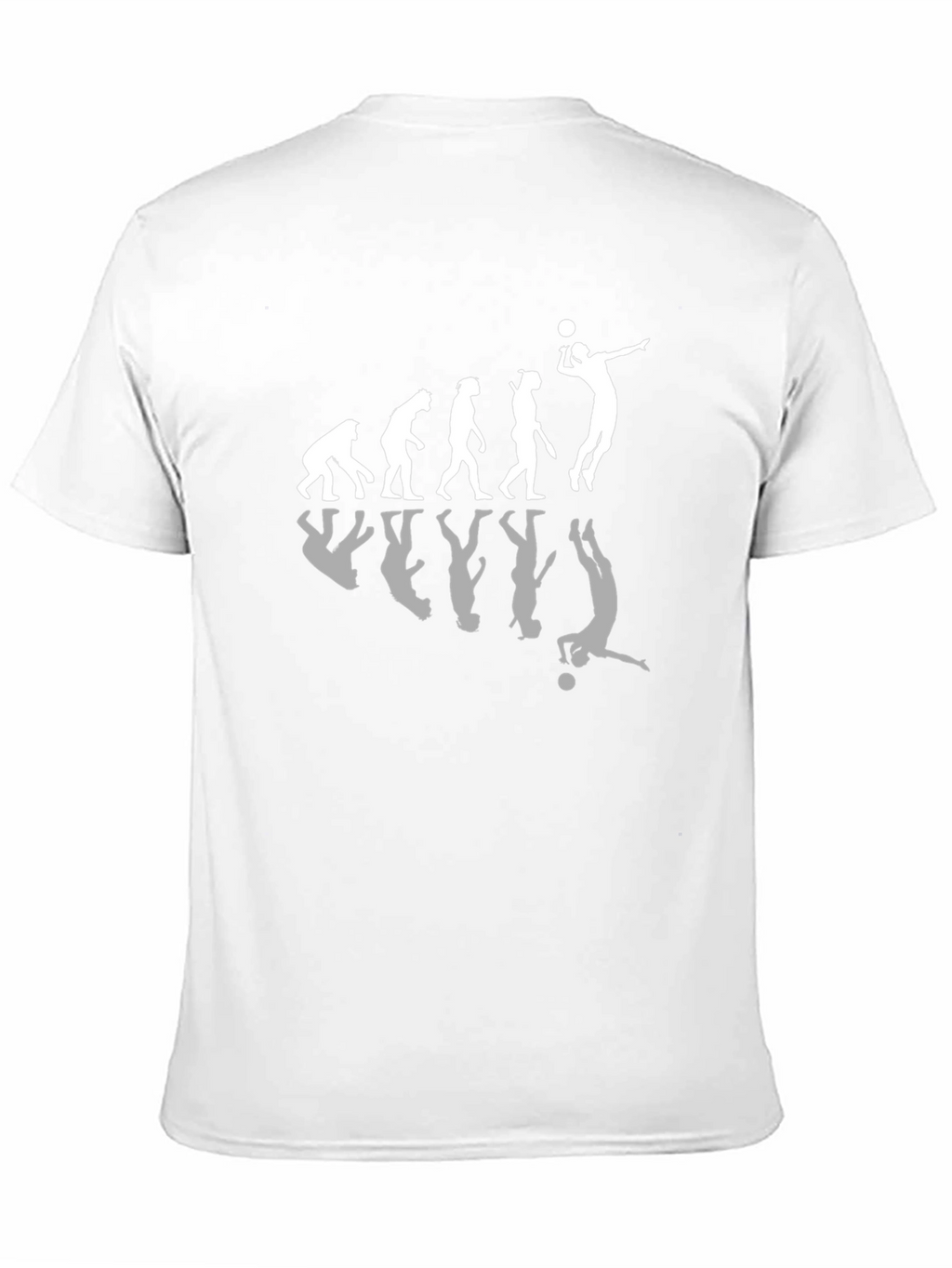 Evolution of Volleyball Black T-Shirt