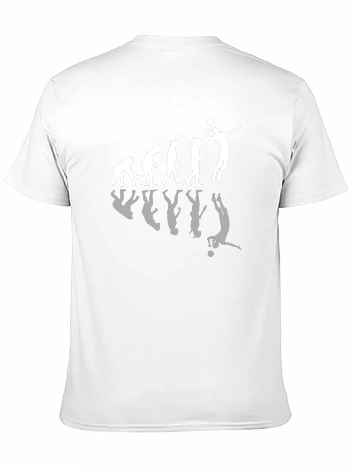 Evolution of Volleyball Black T-Shirt