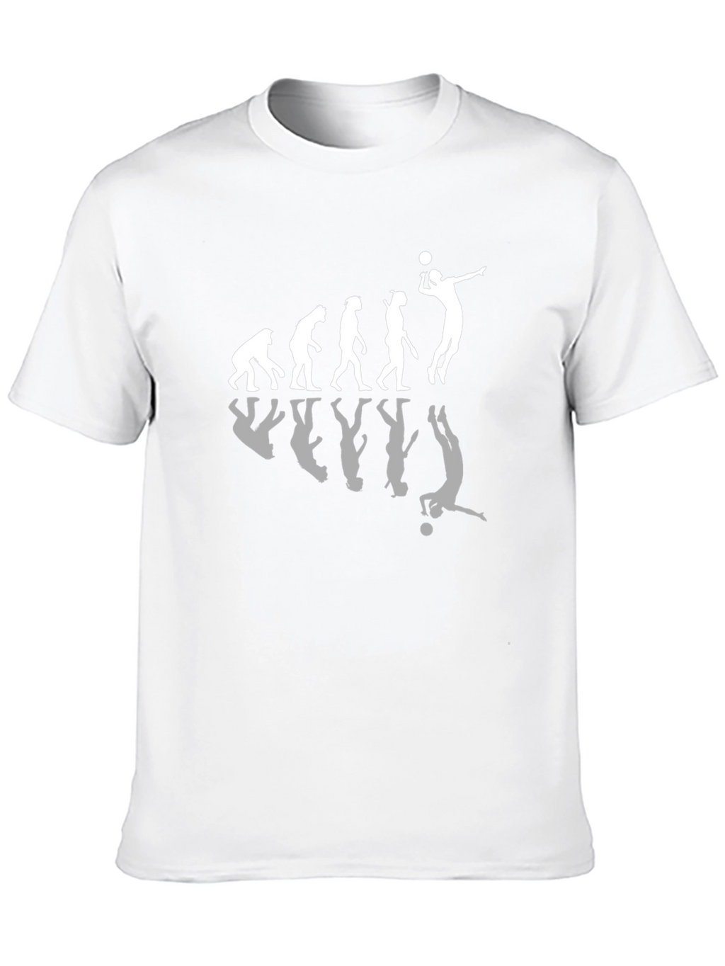 Evolution of Volleyball Black T-Shirt
