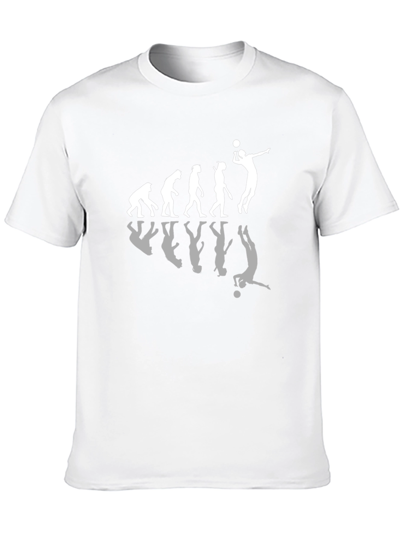 Evolution of Volleyball Black T-Shirt
