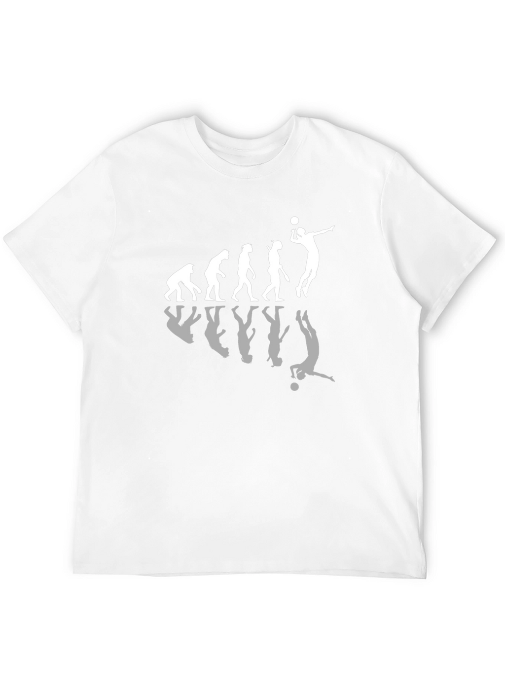 Evolution of Volleyball Black T-Shirt