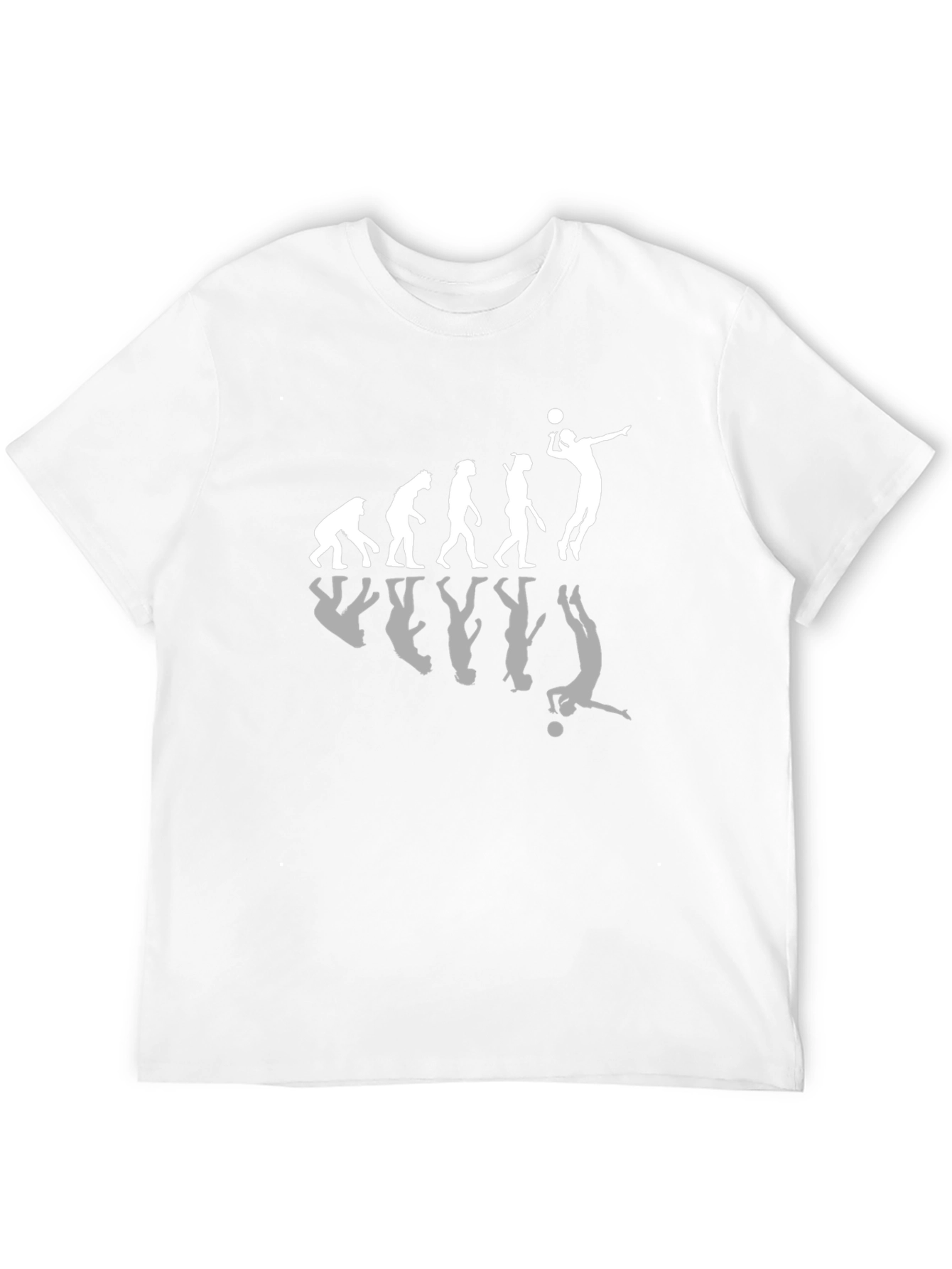 Evolution of Volleyball Black T-Shirt
