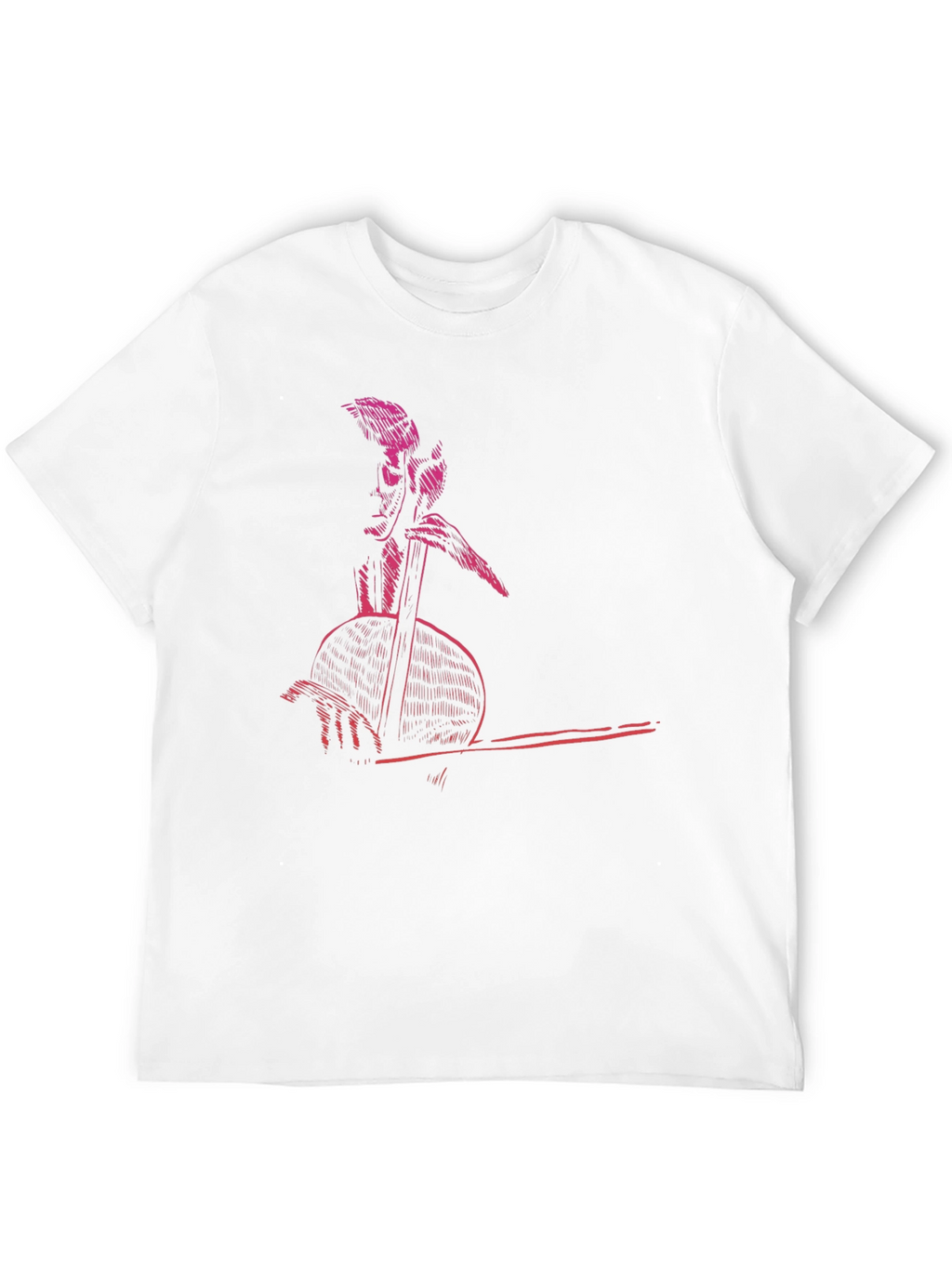 Retro Musician Graphic Tee - Cool Black T-Shirt