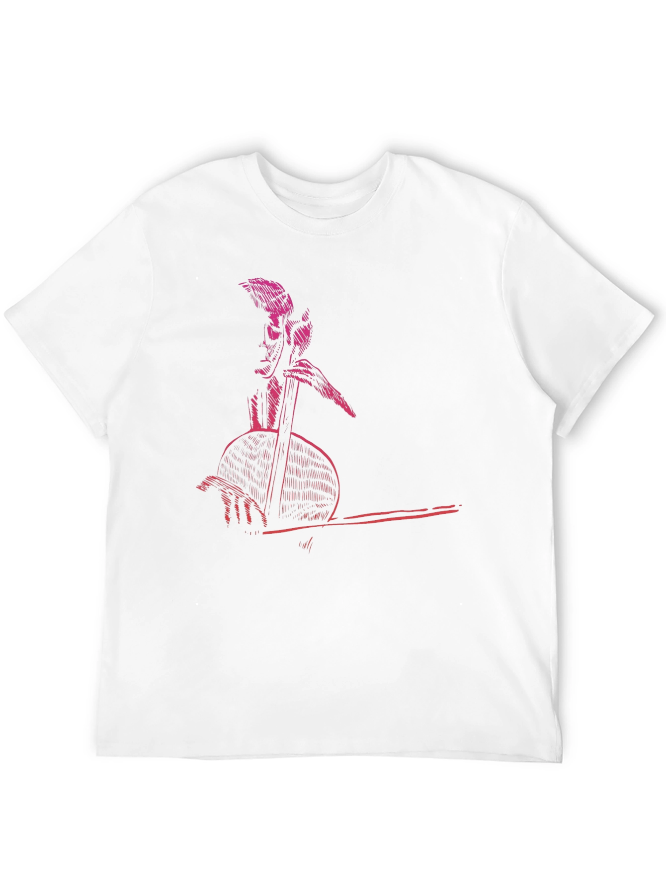 Retro Musician Graphic Tee - Cool Black T-Shirt