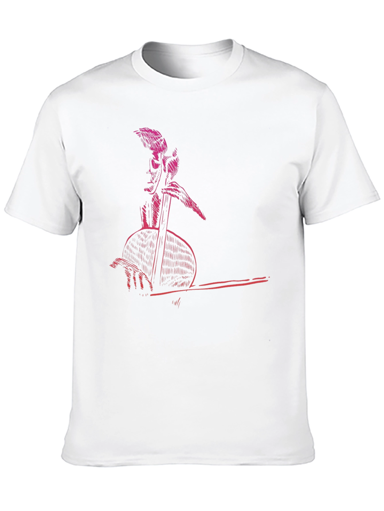 Retro Musician Graphic Tee - Cool Black T-Shirt