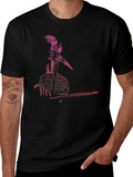 Retro Musician Graphic Tee - Cool Black T-Shirt