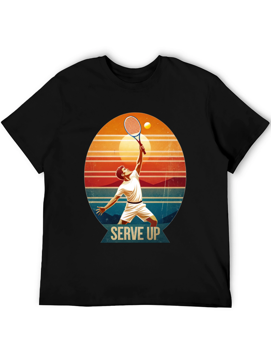 Serve Up Tennis Graphic T-Shirt