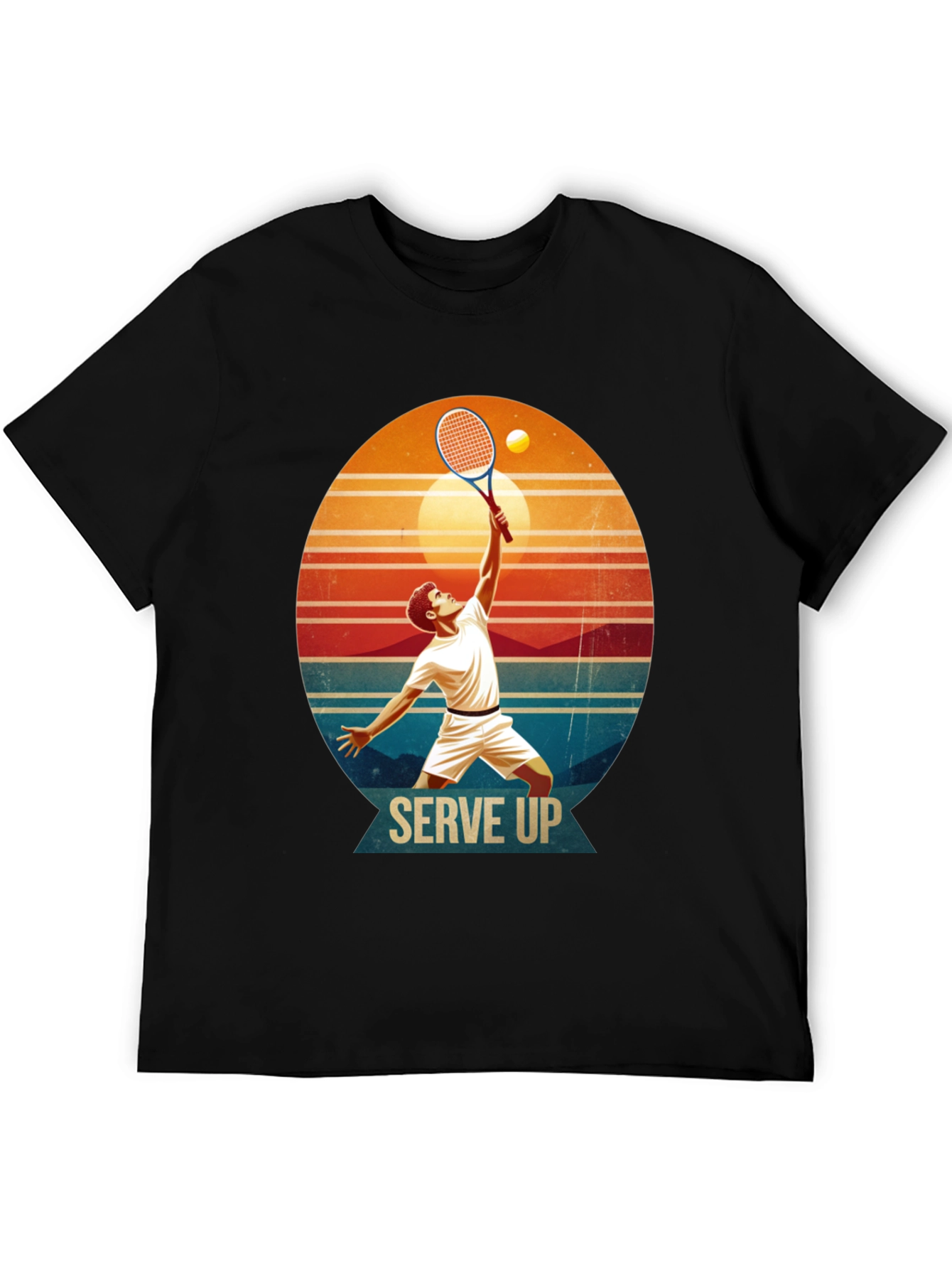 Serve Up Tennis Graphic T-Shirt