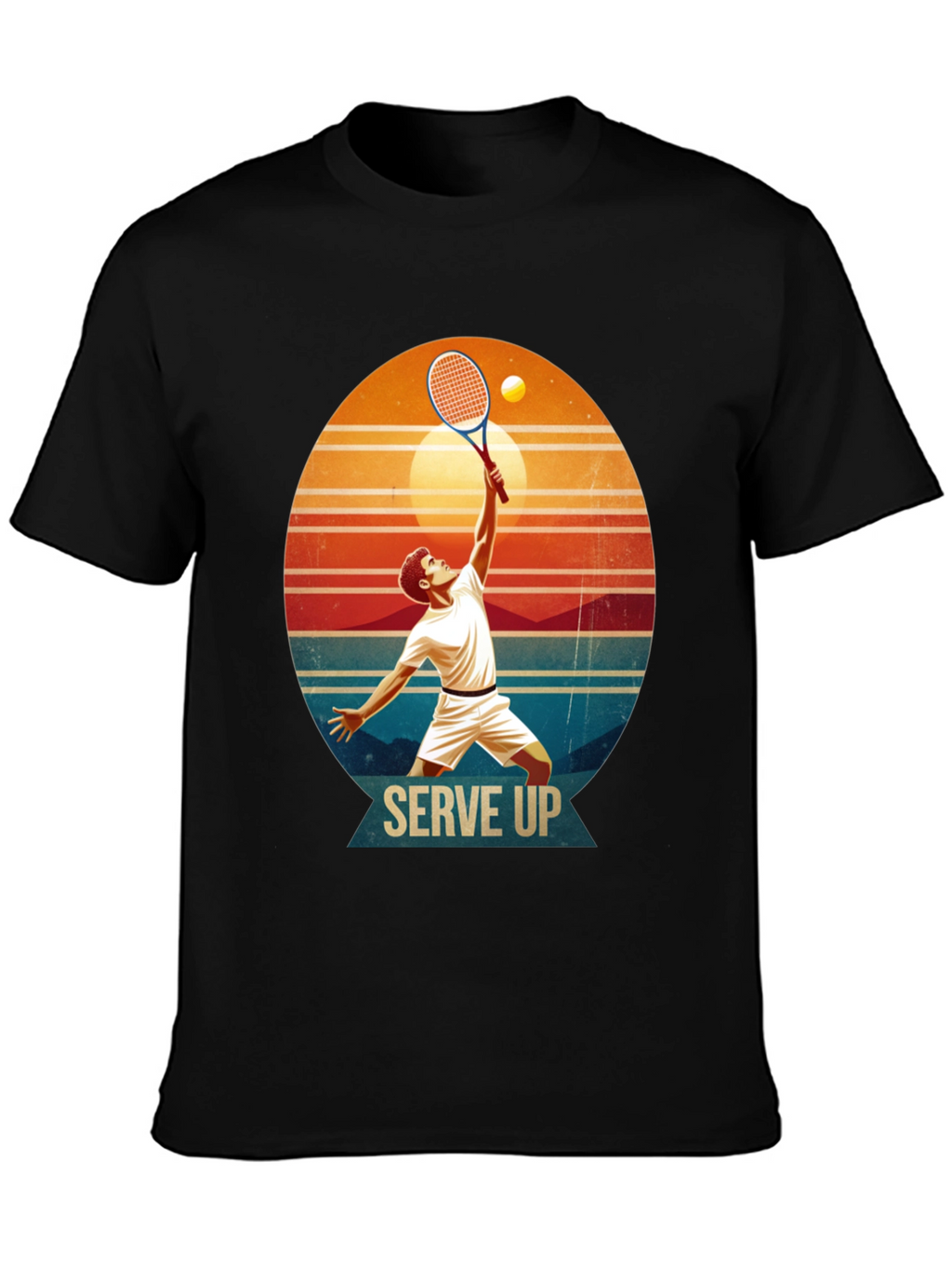 Serve Up Tennis Graphic T-Shirt