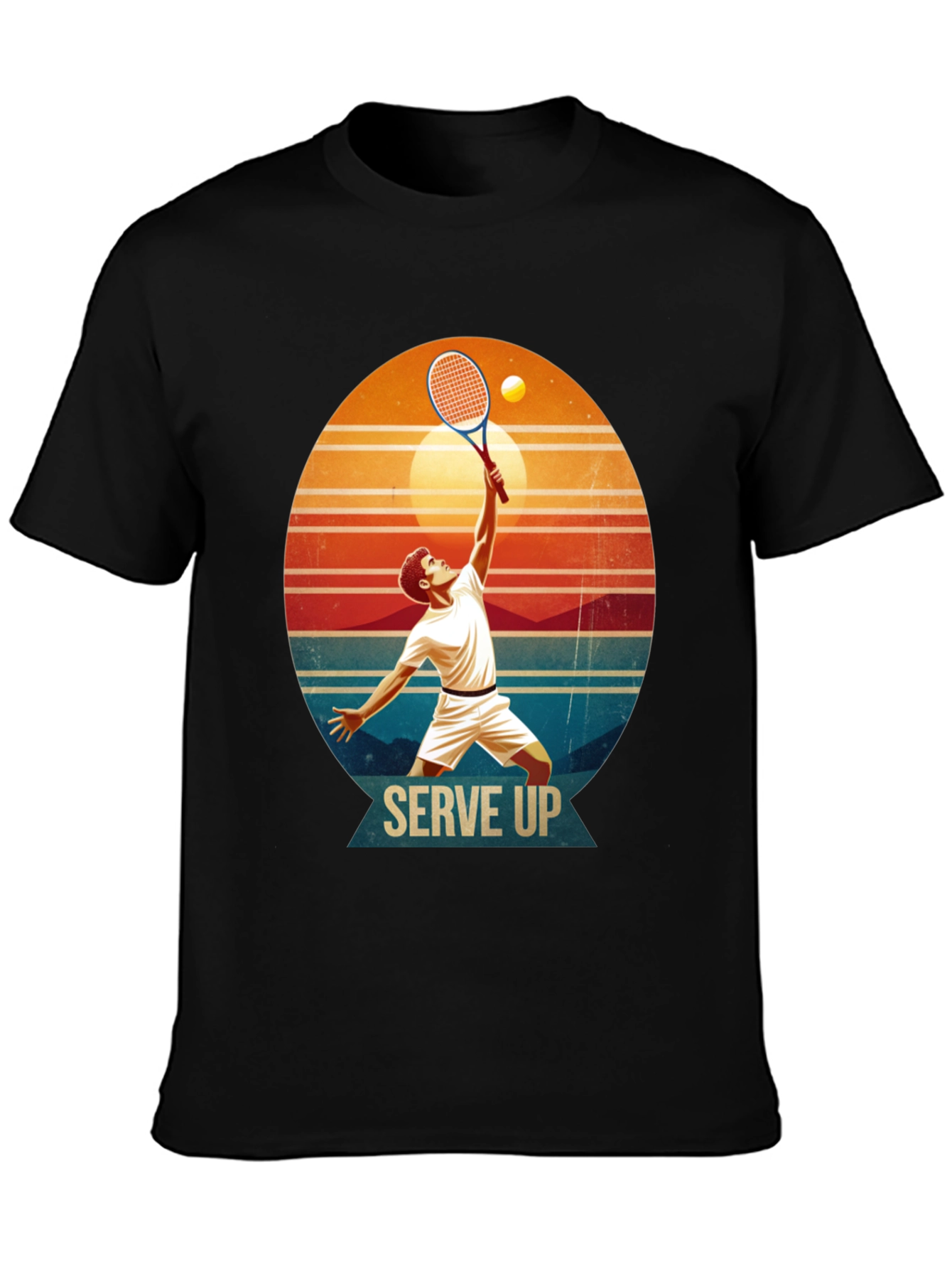 Serve Up Tennis Graphic T-Shirt