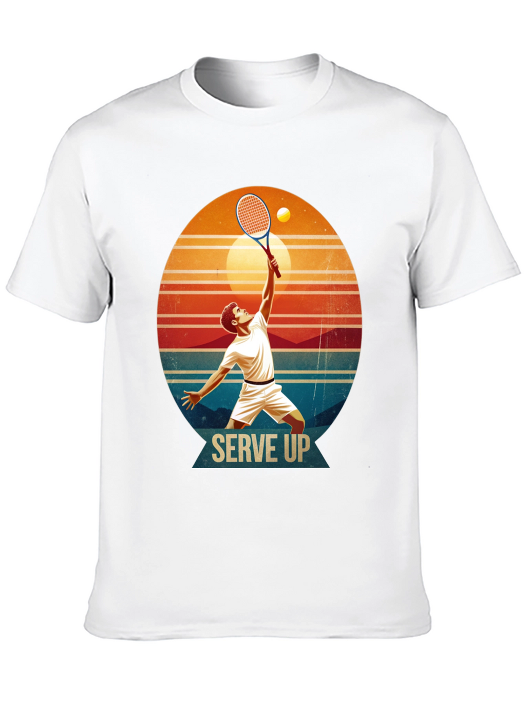 Serve Up Tennis Graphic T-Shirt
