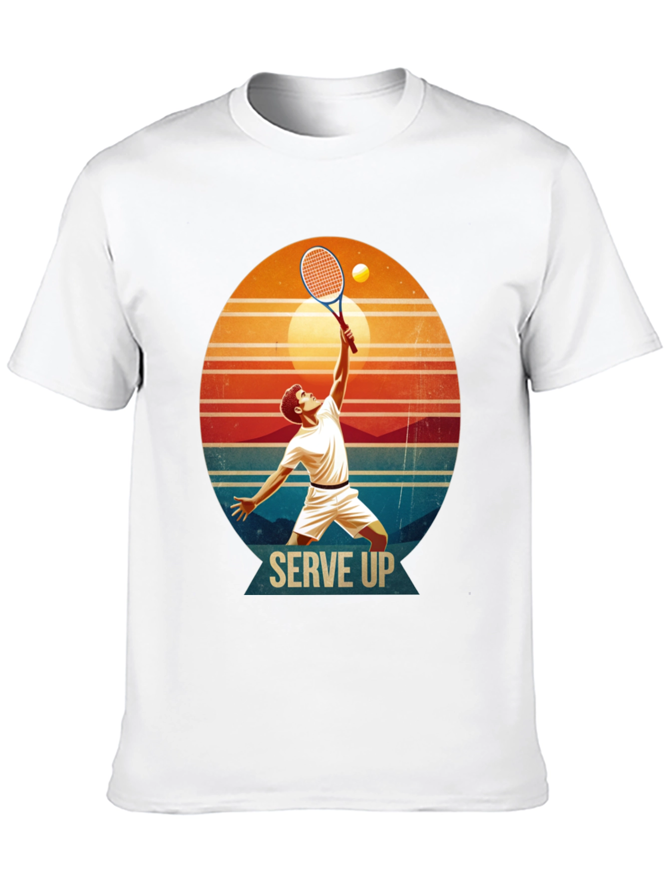 Serve Up Tennis Graphic T-Shirt