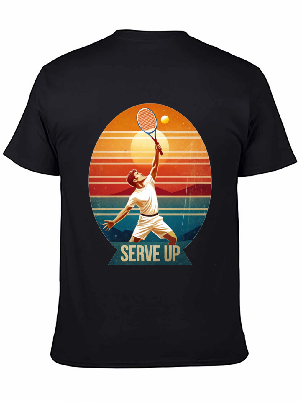 Serve Up Tennis Graphic T-Shirt