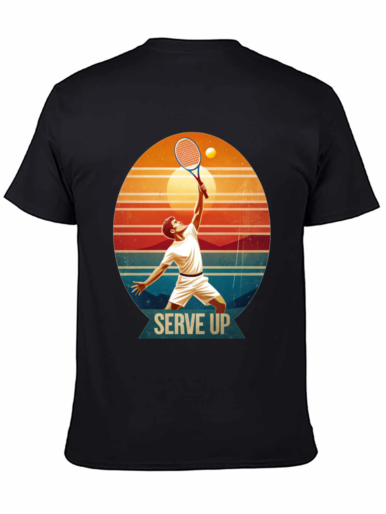 Serve Up Tennis Graphic T-Shirt