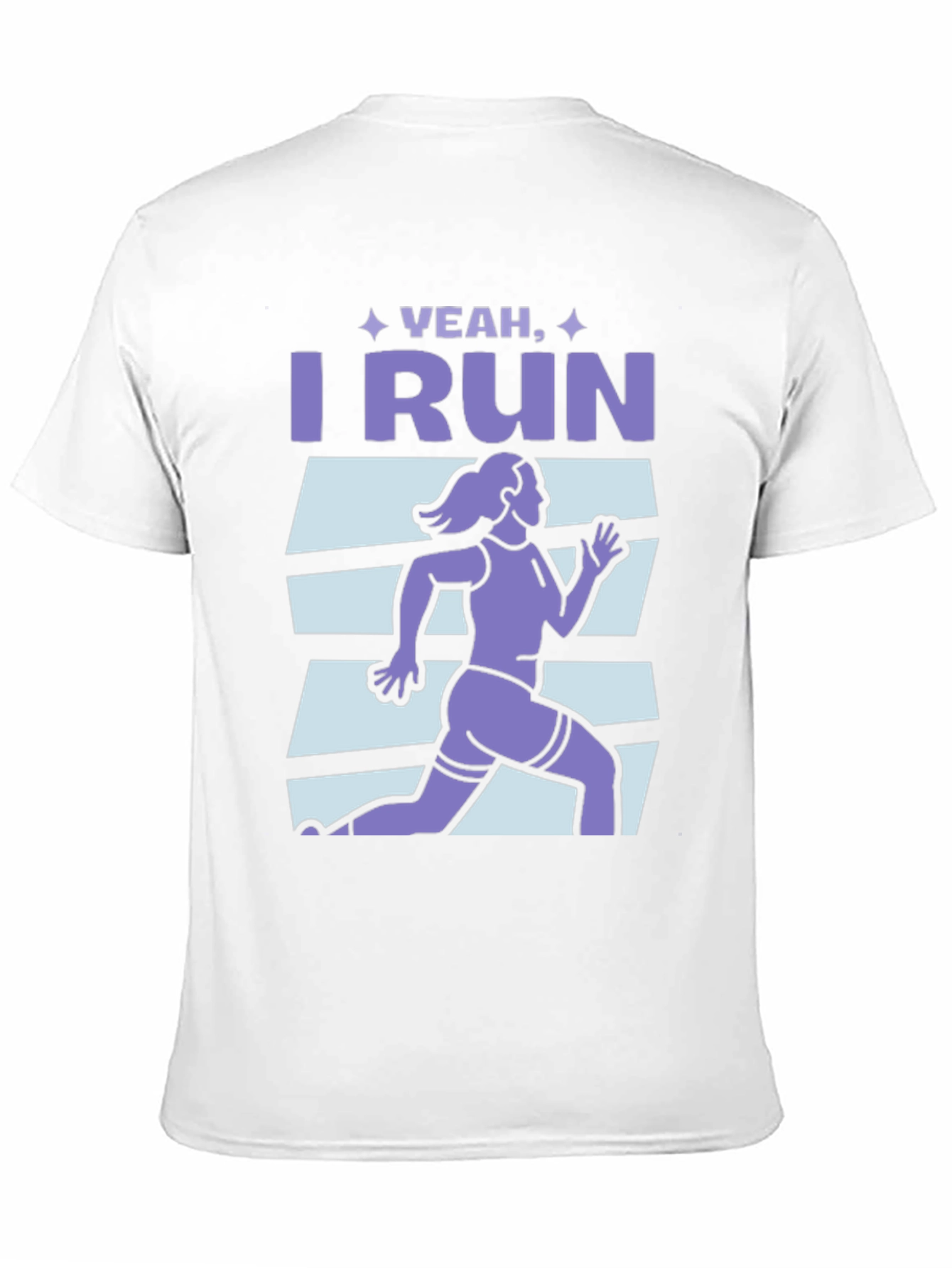 Yeah I Run Graphic T-Shirt - Black Cotton Tee